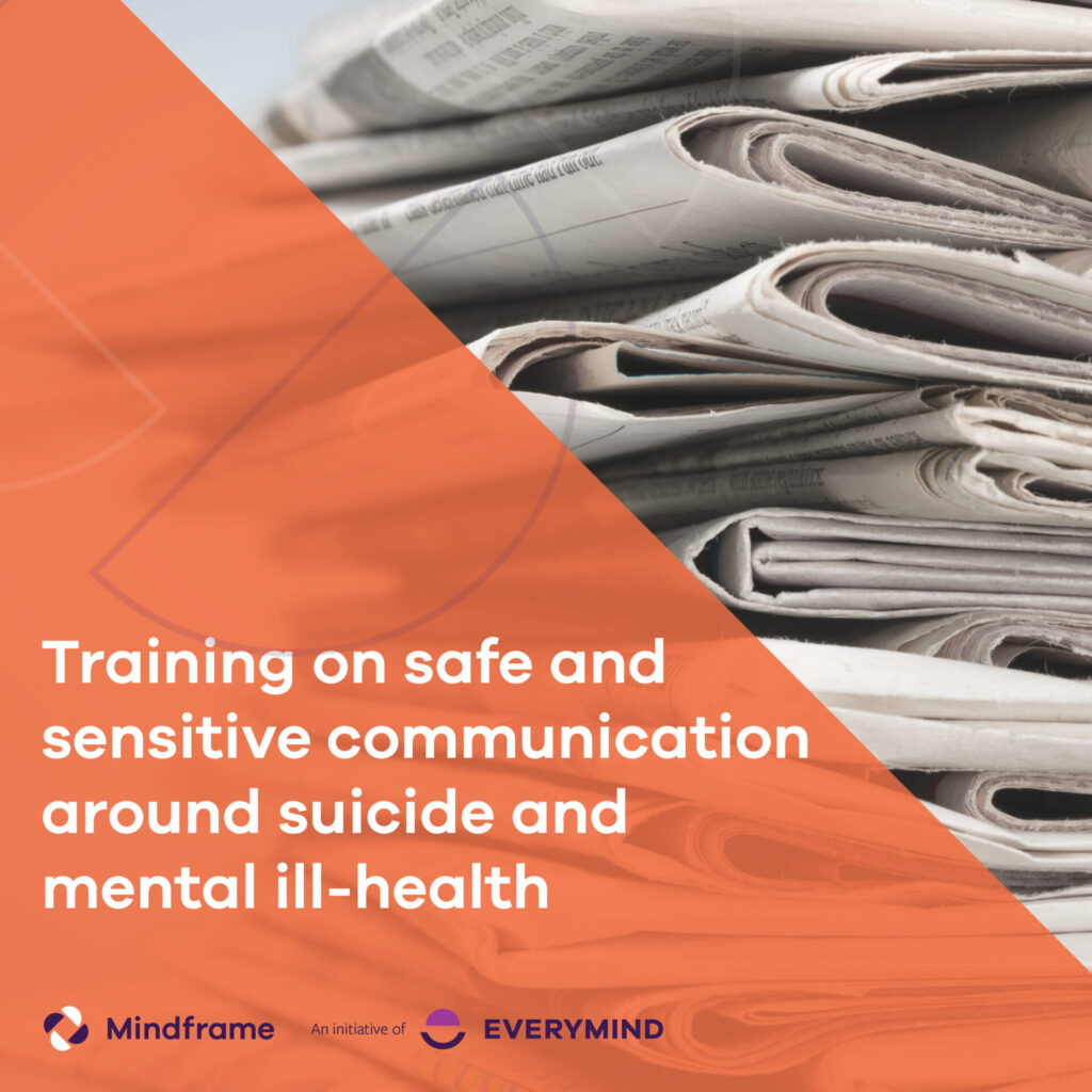 Mindframe drop-in session: Guidelines for communicating about suicide