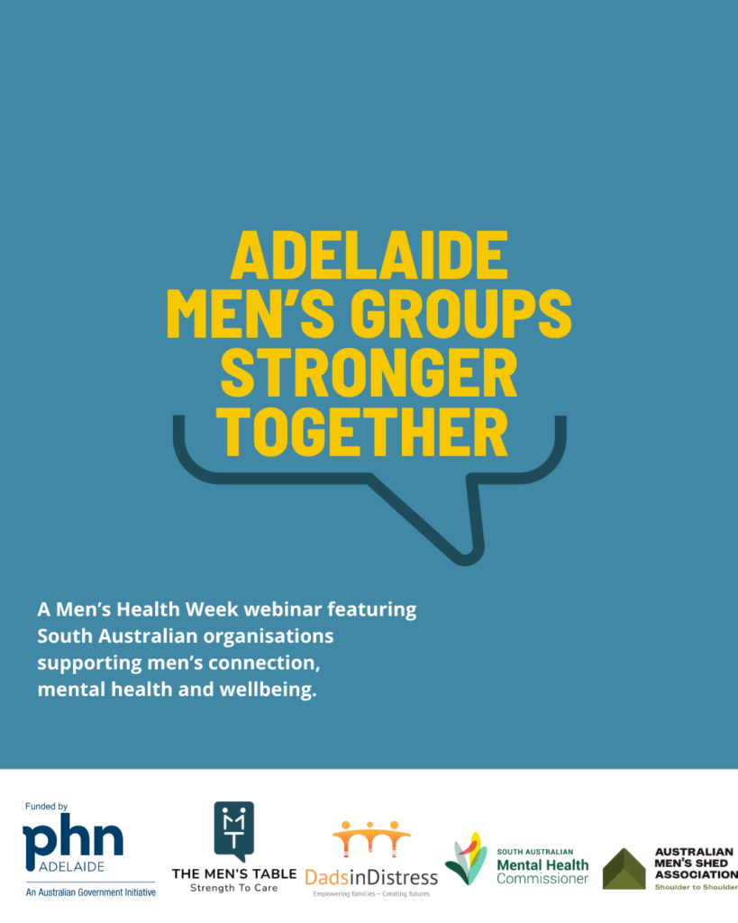 Men’s Health Week: Stronger Together: Groups Supporting Men’s Wellbeing in South Australia