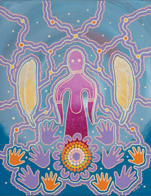 Reconciliation Action Plan Artwork - Strength & Courage by Lindon Dargin
